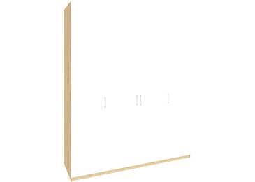 Распашной шкаф ТВ401-0000 дуб сонома белый