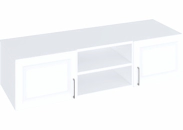 Антресоль ТВ_А140-03 белый шагрень белый