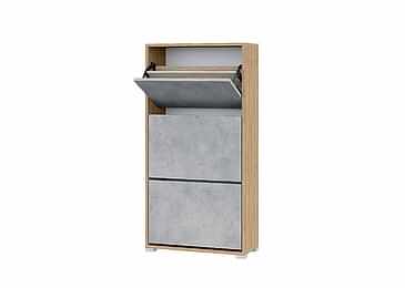 Обувница Домино XL дуб крафт золотой / Бетон