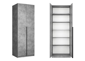 Шкаф Loker 80 Бетон с полками