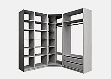 Гардеробная угловая Loker 3896 Белый