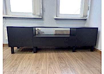 Тумба черная 180-40-40