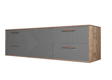 Тумба-створка под ТВ подвесная Самдал-Графит