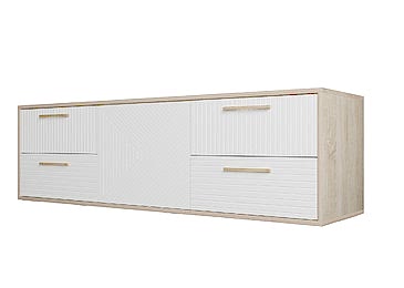 Тумба-створка под ТВ подвесная Сонома-Белый