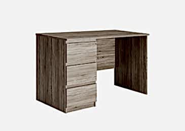 Стол письменный Сканд с тремя ящиками Дуб сонома