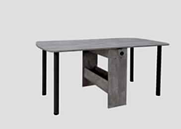 Стол-книжка Оригами раздвижной Цемент светлый