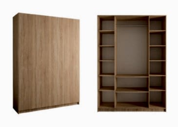 Шкаф четырехдверный Loker Сонома