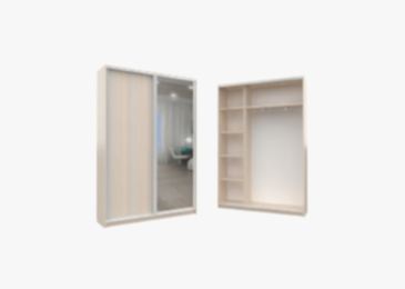 Шкаф-купе Капелла 1651 дуб молочный