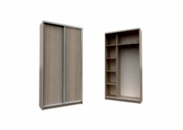 Шкаф-купе Капелла 1250 дуб молочный